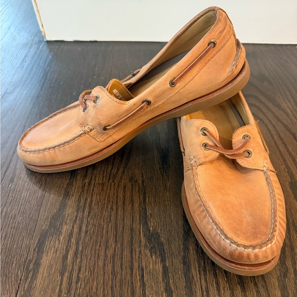 Sperry Light Brown Leather Boat Shoes - Picture 2 of 5